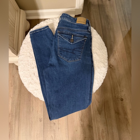 American Eagle Outfitters Dark Blue jegging Jeans - Picture 1 of 4